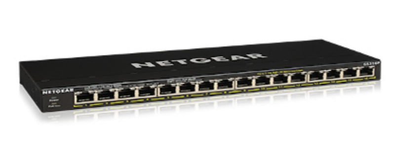 NETGEAR GS316P Não-gerido Gigabit Ethernet (10/100/1000) Power ov