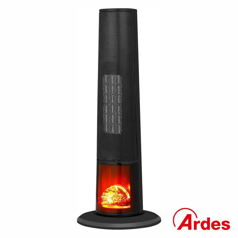 AQUECEDOR CERMICO TORRE 2000W C EFEITO CHAMA ARDES