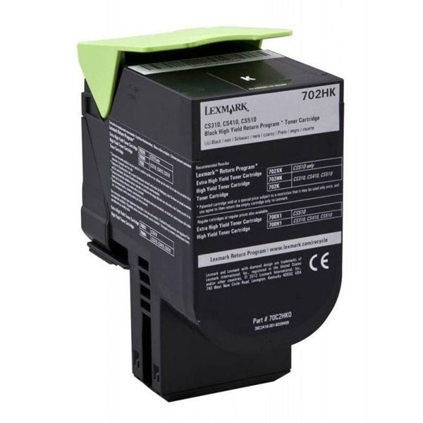 Lexmark 702HK toner 1 unidade(s) Original Preto