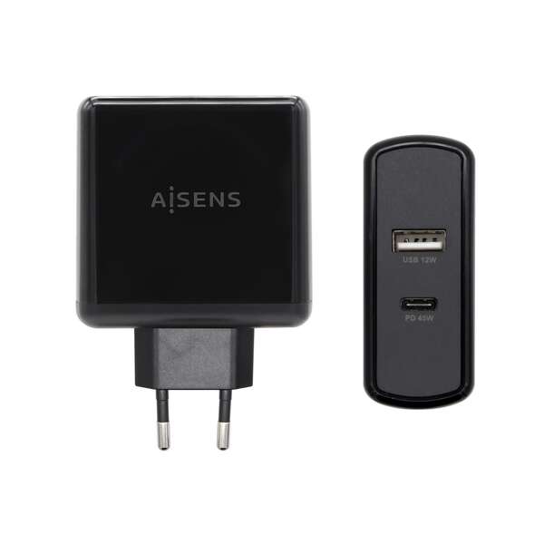 AISENS ASCH-2PD45A-BK carregador de dispositivos móveis Preto Int