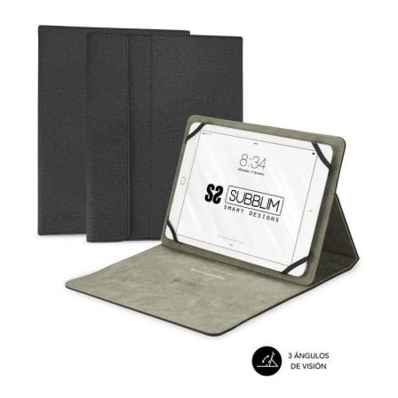 CAPA SUBBLIM CLEVER STAND PARA TABLETS DE 10.1"-11" PRETA