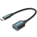 ADAPTADOR USB 3.1 TIPO-C VENTION CCVBB USB TIPO-C MACHO - USB FÊM