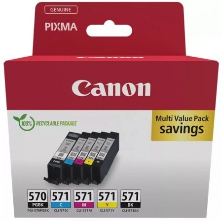 Canon 0372C006 tinteiro 5 unidade(s) Original Preto, Ciano, Magen