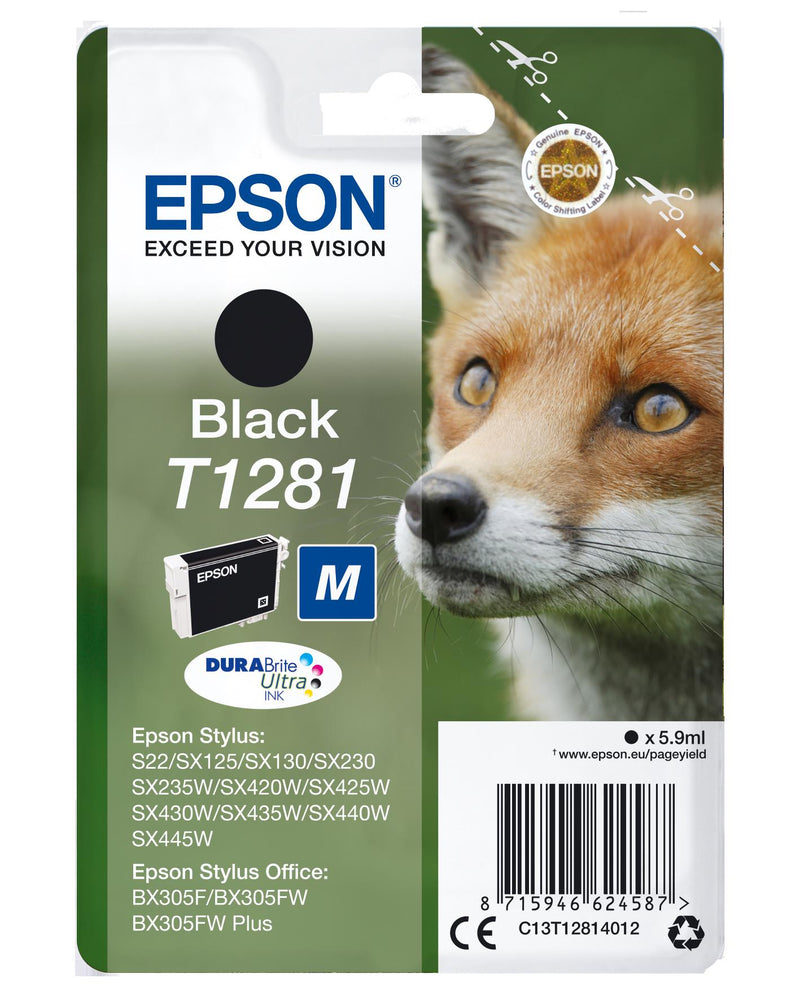 Epson Fox T1281 tinteiro 1 unidade(s) Original Preto