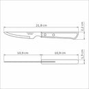 FACAS PARA BIFE POLYWOOD CASTANHO, 6 PEÇAS