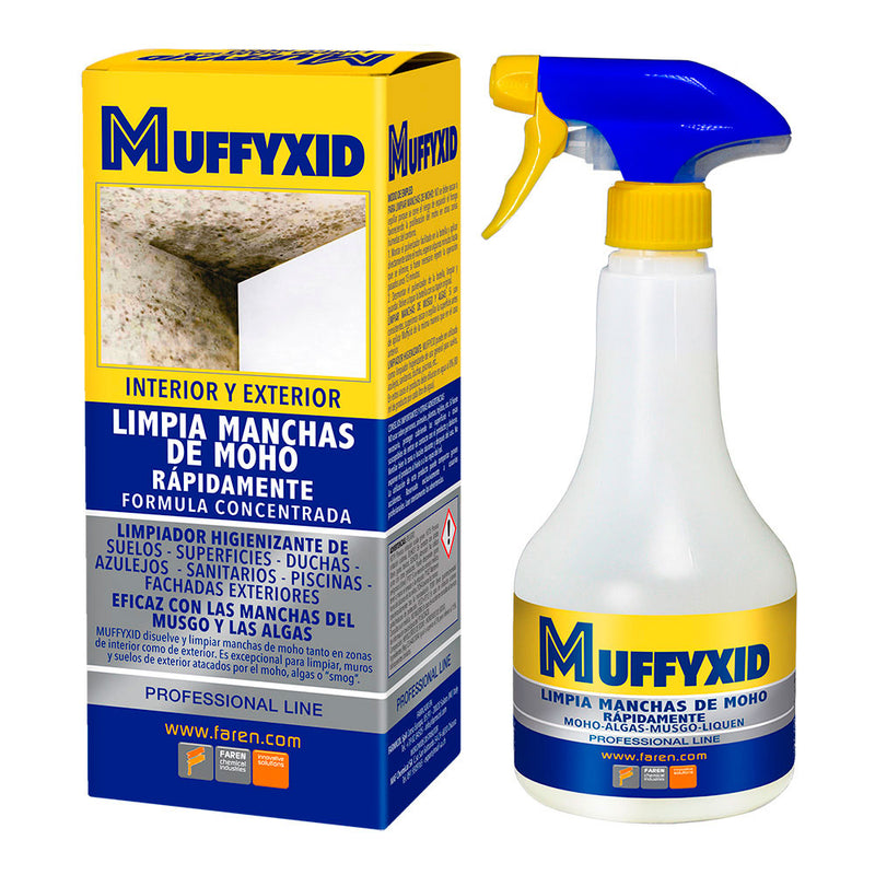 MUFFYXID BOX 500ML ELIMINA MOFO, DESINFETANTE COM CLORO ATIVO