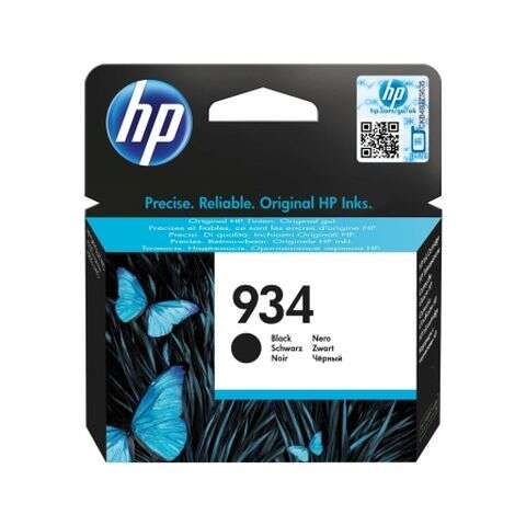 HP Cartucho de tinta preto 934 original