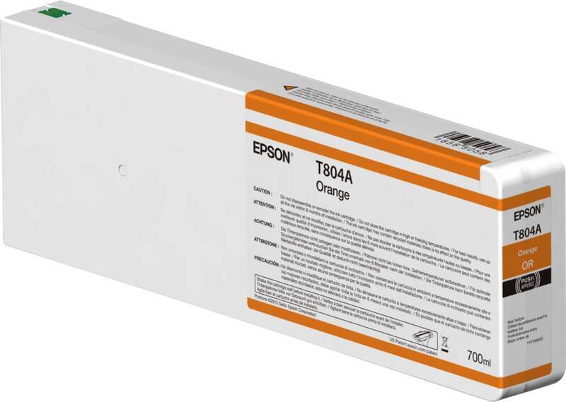 TINTEIRO EPSON T804A00 LARANJA ULTRACHROME HDX 700ML - C13T804A00