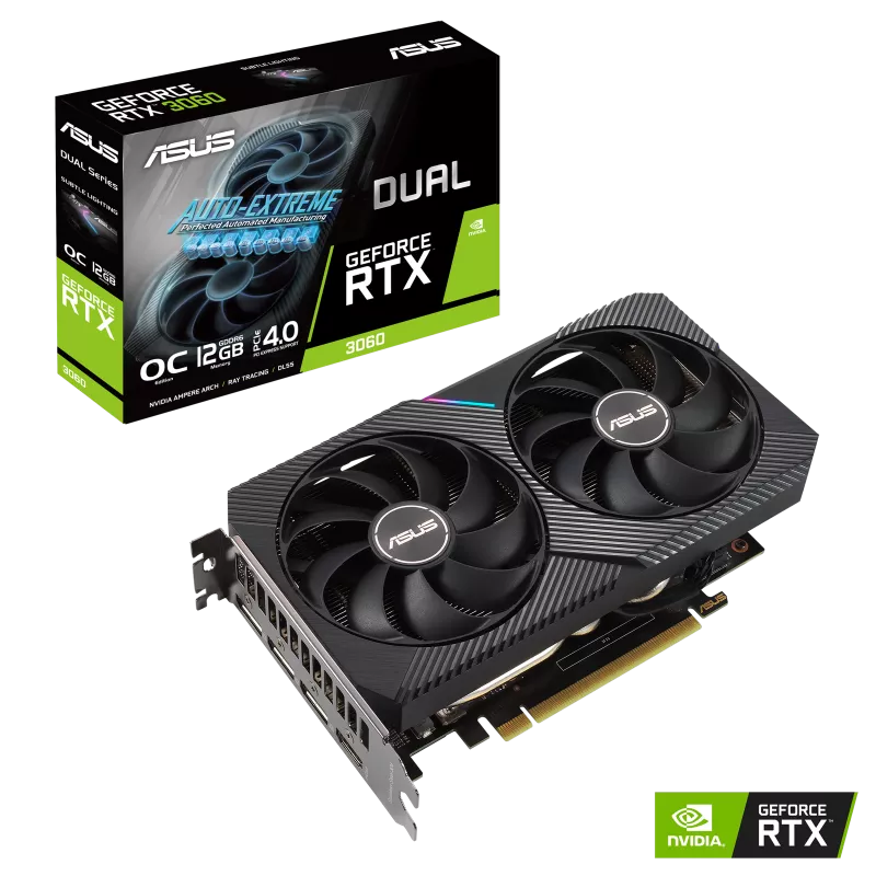 ASUS Dual -RTX3060-O12G-V2 NVIDIA GeForce RTX 3060 12 GB GDDR6