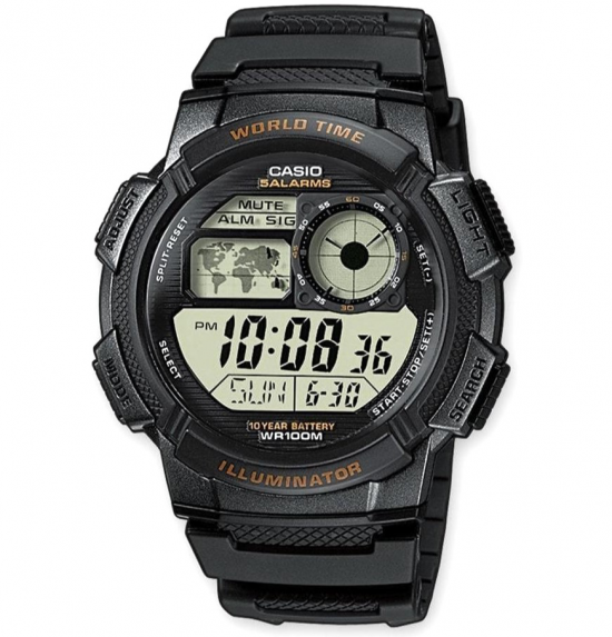 RELÓGIO DIGITAL CASIO COLLECTION MEN AE-1000W-1AVEF 48MM PRETO