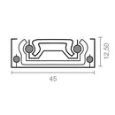 CONJUNTO DE GUIA TELESCÓPICO GC5 45X500MM ZN 78050 MICEL