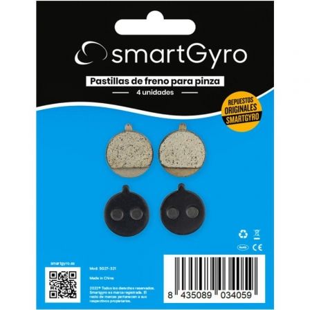 PACOTE DE 4 PASTILHAS DE FREIO PARA BOLIDS SMARTGYRO SG27-321 CAL