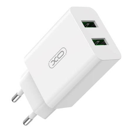 CARREGADOR DE PAREDE XO L119 2X USB-A. 18W BRANCO