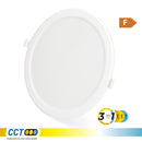 DOWNLIGHT LED DE ENCASTRAR, REDONDO, 18 W, 3CCT, 1820 LM, EMBELHE