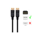 Ewent EC1410 cabo DisplayPort 1 m Preto