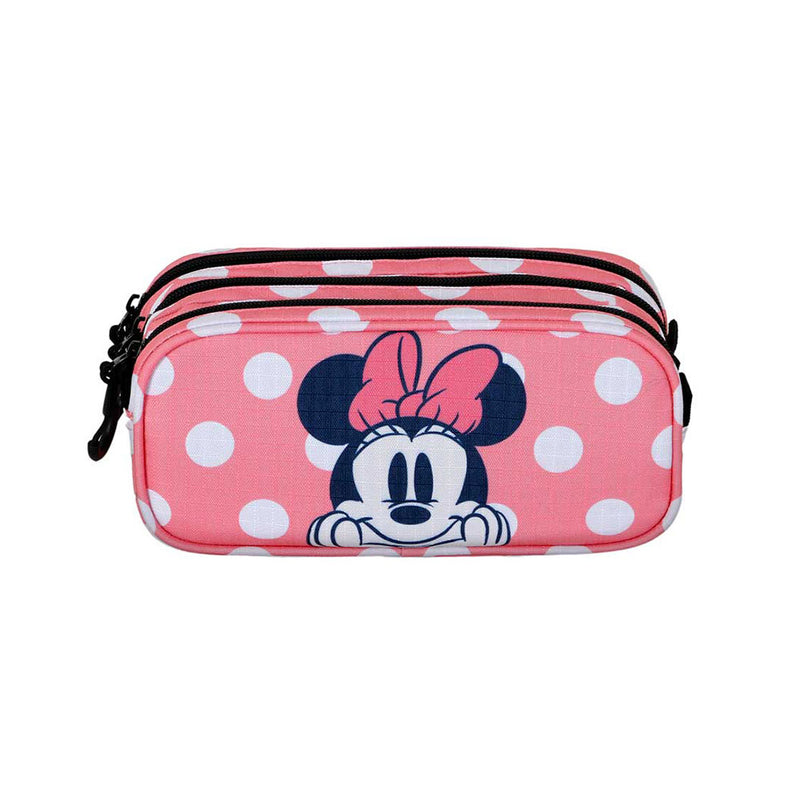 ESTOJO COM 3 BOLSOS FAN 2.2 MINNIE MOUSE CLOSER. 2,5 L. KARACTERM