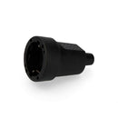 FICHA FÊMEA DE BORRACHA 10/16A 250V T/TL IP44 4,8MM PRETA (RETRAC