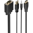 CABLE CONVERSOR AISENS A115-1008 SVGA MACHO - USB MACHO - JACK MA