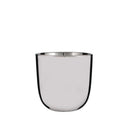VASO CHAZ REDONDO PRATEADO Ø15,5X15CM