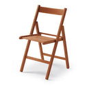 CADEIRA DOBRAVEL DE MADEIRA NATURAL COR CEREJA 79X42,5X47,5CM
