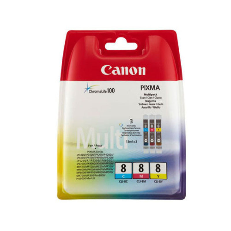 TINTEIRO CANON CLI-8 CMY MULTI PACK