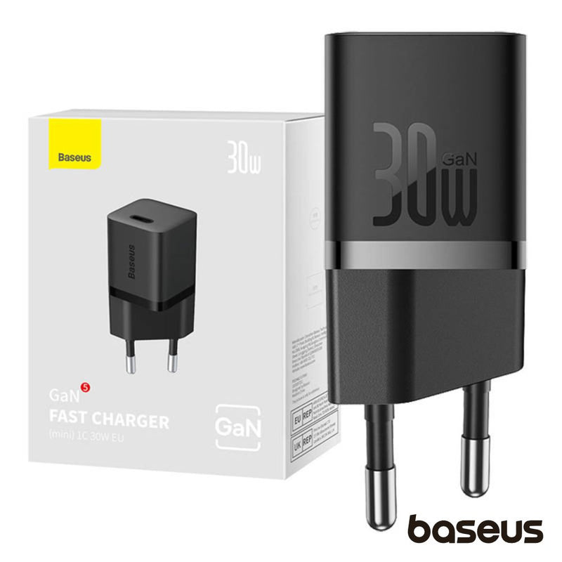 ALIMENTADOR COMUTADO MINIATURA USB-C 30W GAN5 BASEUS