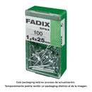 CAIXA S 100 UNID. PREGO C. REDUZIDA AÇO 1,4X25MM FADIX