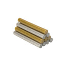 TUBOS DE COLA DECORAÇÃO E HOBBY Ø12X95MM PURPURINA DOURADO+PRATEA