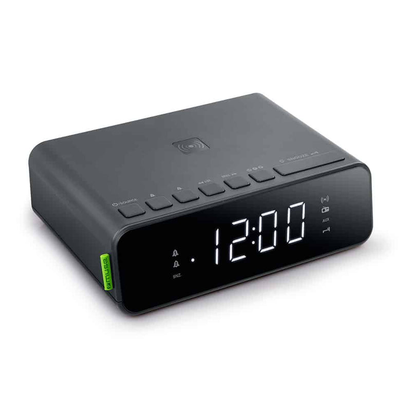 DESPERTADOR COM RADIO  MUSE M-175 PRETO COM CARREGADOR WIRELESS P