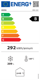 CONGELADOR HORIZONTAL ORIMA ORH-222