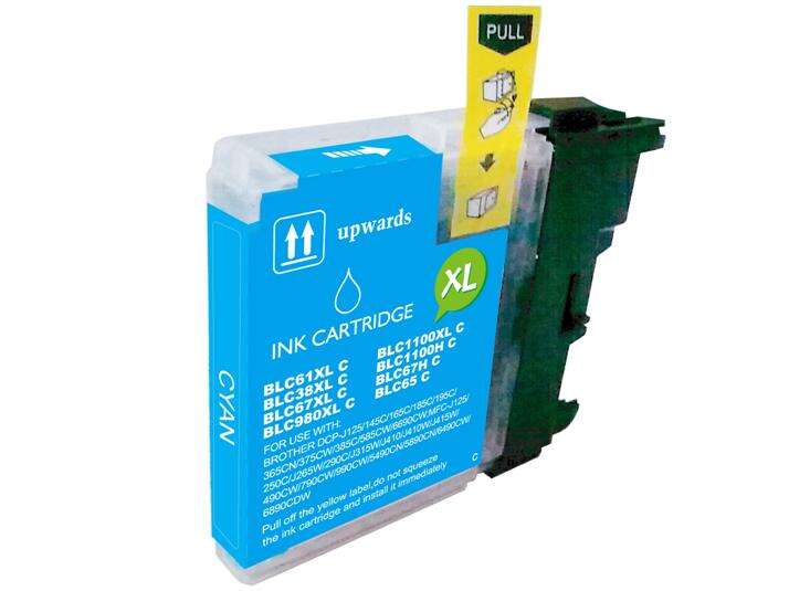 BROTHER LC980XLLC1100XLLC985XL CYAN CARTUCHO DE TINTA GENERICO -