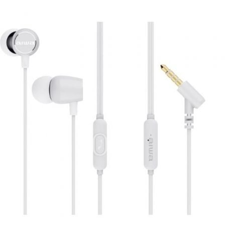 AURICULARES INTRAUDITIVOS AIWA ESTM-30WT CON MICRÓFONO JACK 3.5 B