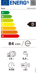 MÁQUINA DE LAVAR LOUÇA BOSCH - SMS2HKW03E -