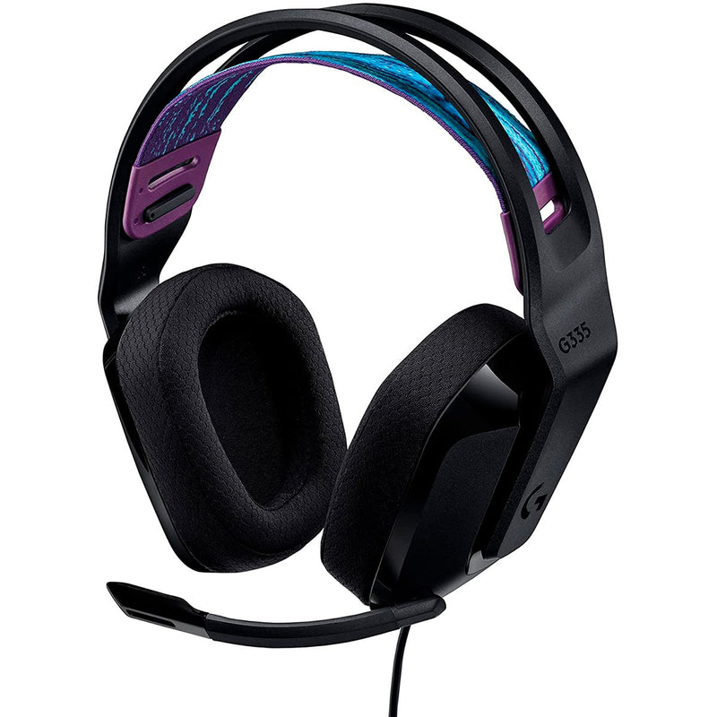 AURICULARES GAMING COM MICROFONE LOGITECH G335 JACK 3.5 PRETO