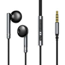 AURICULARES COM FIO JOYROOM JR-EW06 CINZA ESCURO