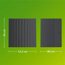 LUMINÁRIA DE PAREDE EXTERNA LED ZYRE ANTRACITE 4,3 W, 800 LM