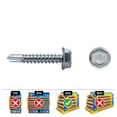 CAIXA 100 UNID. PONTA BROCA HEXAGONAL DIN/REF 7504K Ø6,3X45MM ZIN