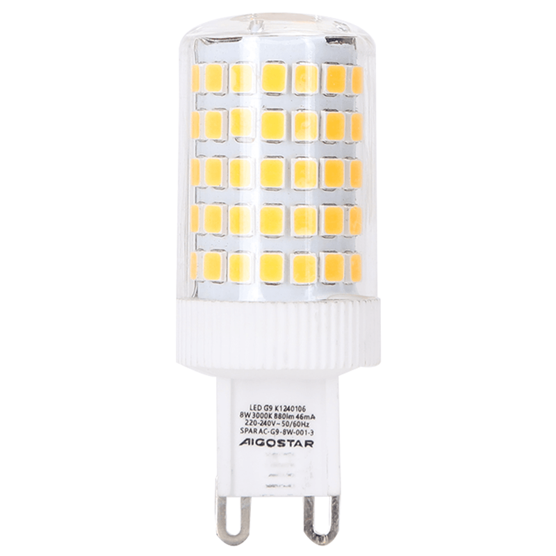 CONTAS DE LÂMPADA LED G9 8W