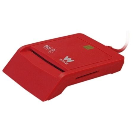 LECTOR DE DNI Y TARJETAS WOXTER COMBO PE26-148 ROJO USB 2.0