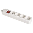 TOMADA DE SUPERFÍCIE BIPOLAR COM 4 TOMADAS COM T/TL 10/16A 250V C