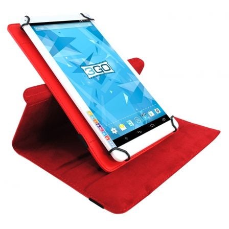 FUNDA 3GO CSGT15 UNIVERSAL PARA TABLETS DE 10.1" ROJA