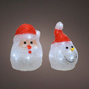 FIGURA LED PAI NATAL PARA INTERIOR A PILHAS MODELOS SORTIDOS 4912