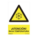 SINAL PERIGO ´´ATENCION BAJA TEMPERATURA´´ (PVC 0.7MM) 30X40CM