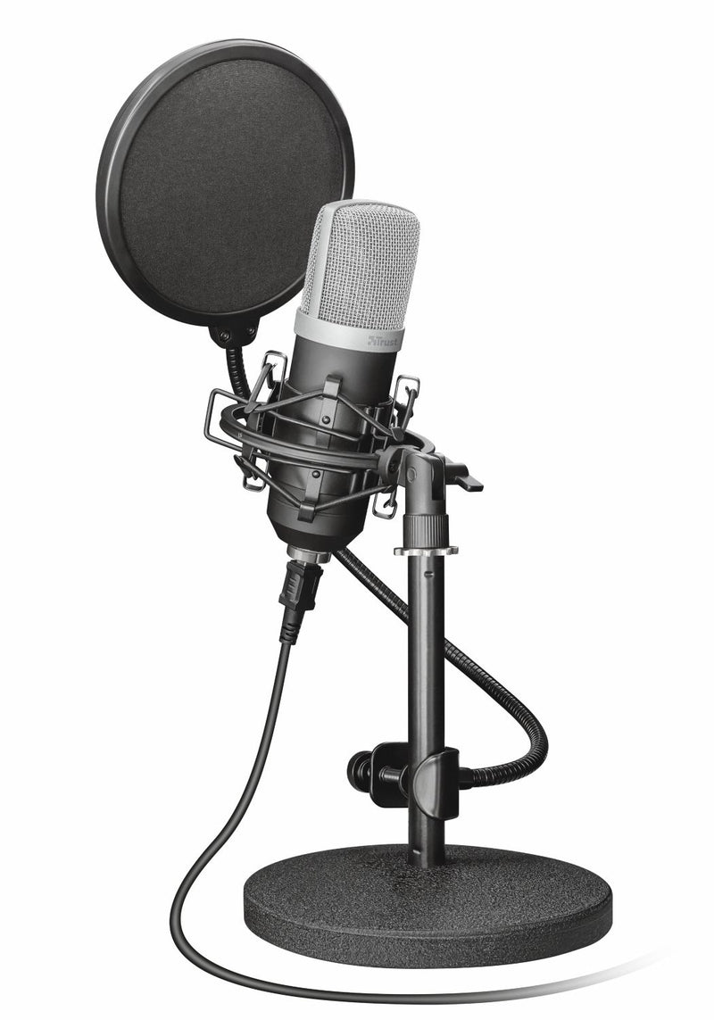 Trust 21753 microfone Preto Microfone de estúdio