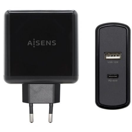 AISENS ASCH-2PD45A-BK carregador de dispositivos móveis Preto Int