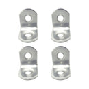 ÂNGULO DE REFORÇO AN24, AÇO INOXIDÁVEL, 20 X 20 X 16 MM. 4 UNIDAD