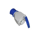 FICHA ADAPTADOR CETAC A BASE TIPO F COM TAMPA 2 P+T 16A SOLERA 90