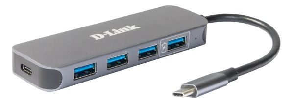 D-Link DUB-2340 hub de interface USB Type-C 5000 Mbit/s Cinzento