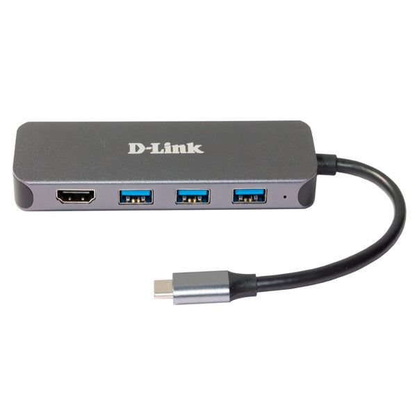 D-Link DUB-2333 base & duplicador de portas Com fios USB Type-C C
