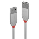 Lindy 36712 cabo USB 1 m USB 2.0 USB A Cinzento
